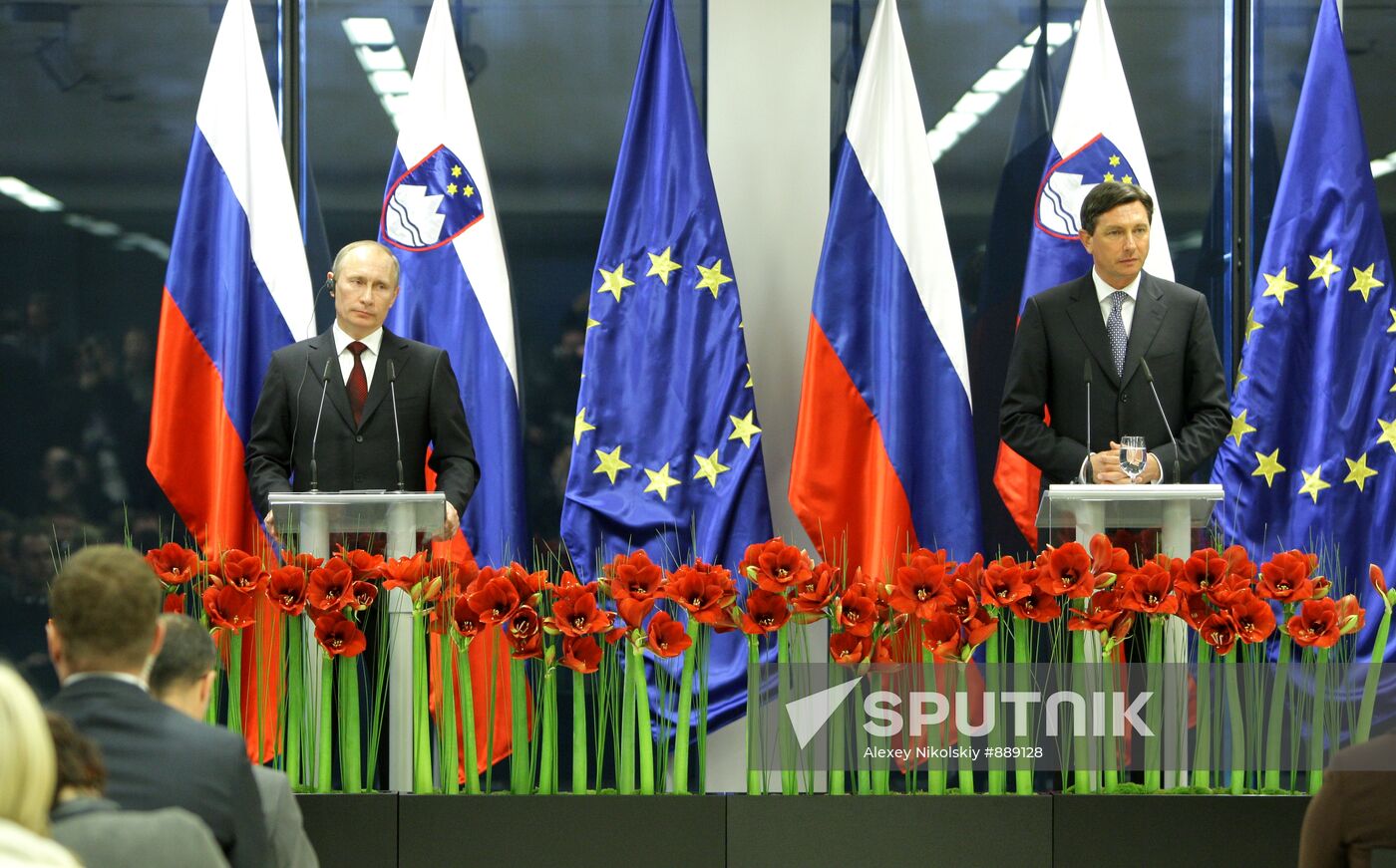 Vladimir Putin visits Slovenia