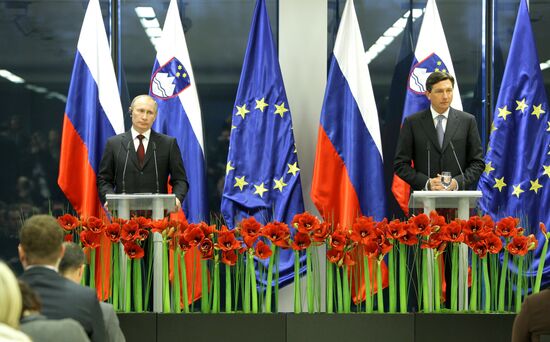 Vladimir Putin visits Slovenia