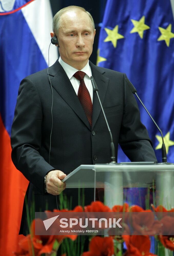 Vladimir Putin visits Slovenia