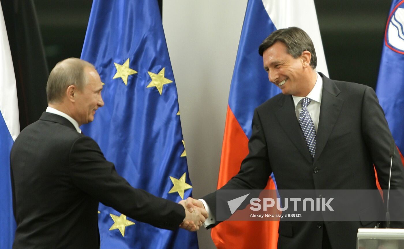 Vladimir Putin visits Slovenia