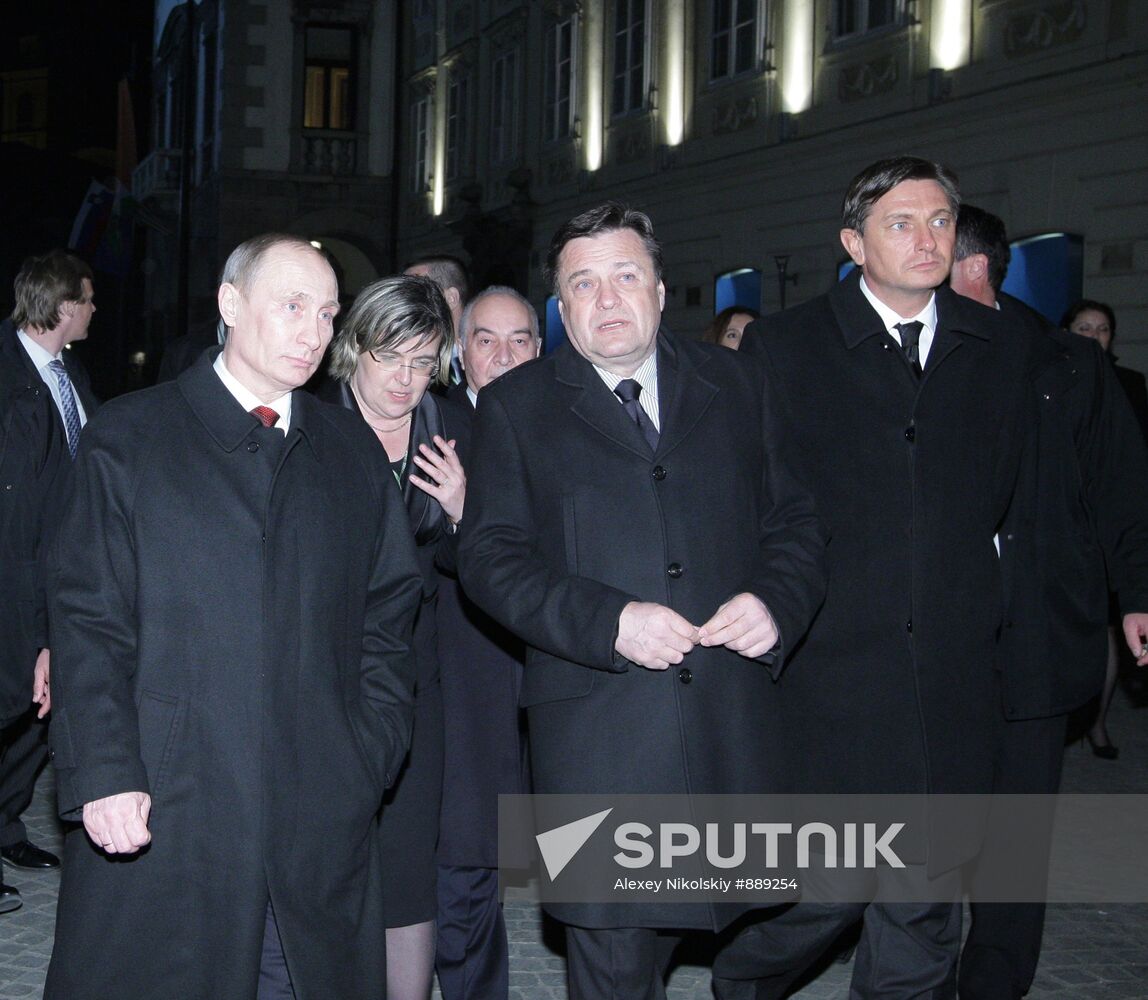 Vladimir Putin visits Slovenia