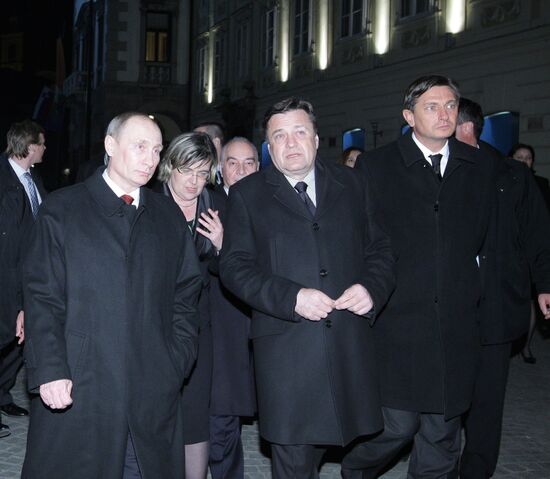 Vladimir Putin visits Slovenia