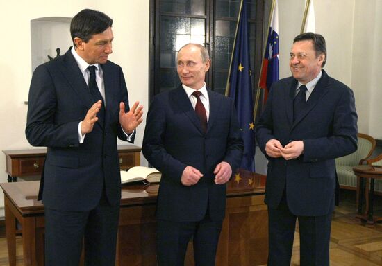 Vladimir Putin visits Slovenia