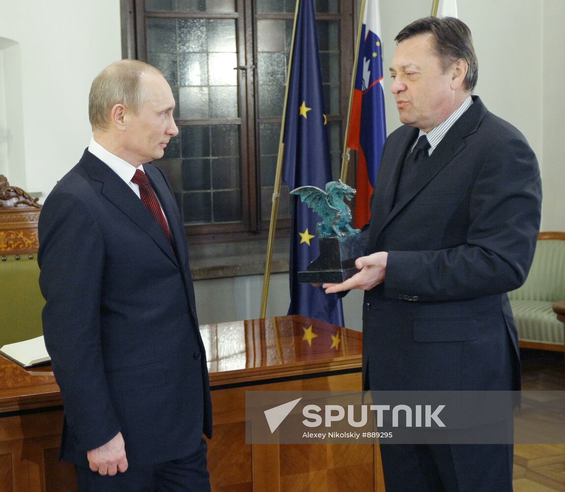 Vladimir Putin visits Slovenia