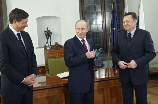 Vladimir Putin visits Slovenia