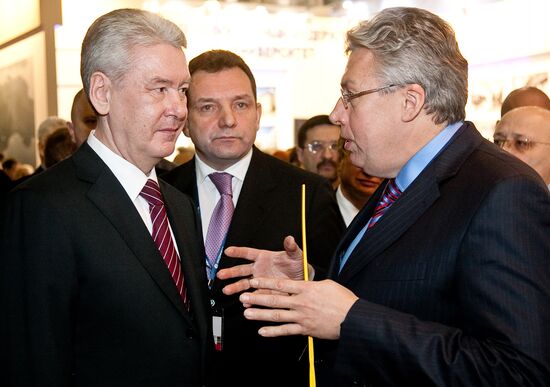 Sergei Sobyanin at Goszakaz-2011 exhibition