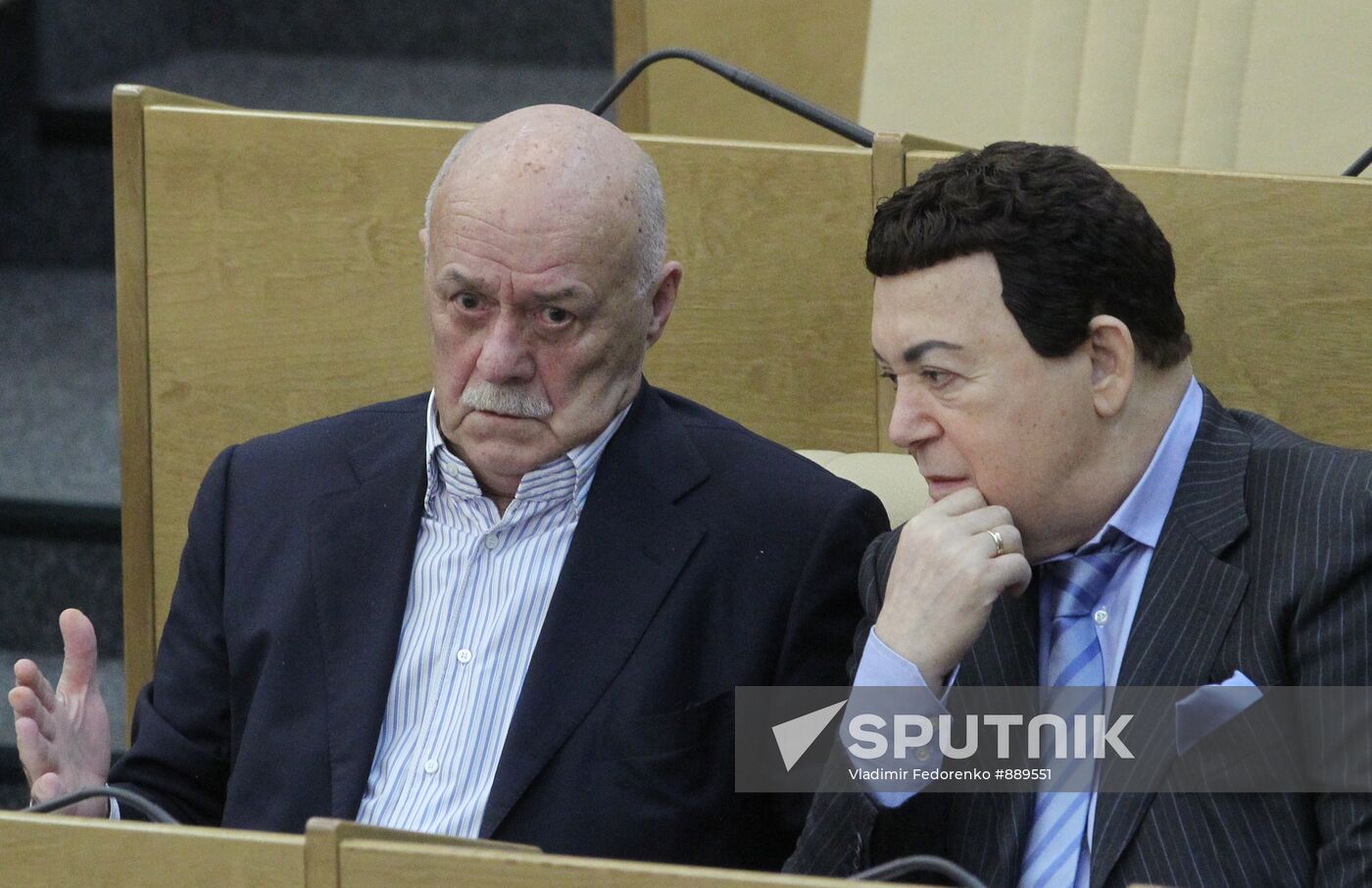 Stanislav Govorukhin and Iosif Kobzon