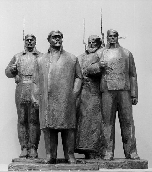 Sculptured composition "October Revolution"