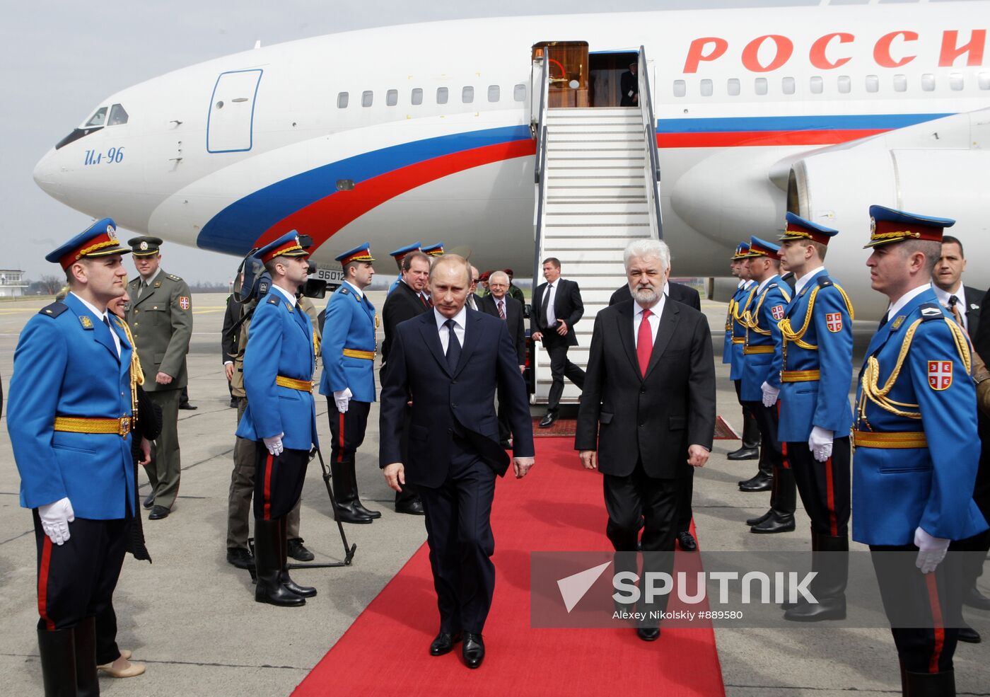 Vladimir Putin visits Serbia