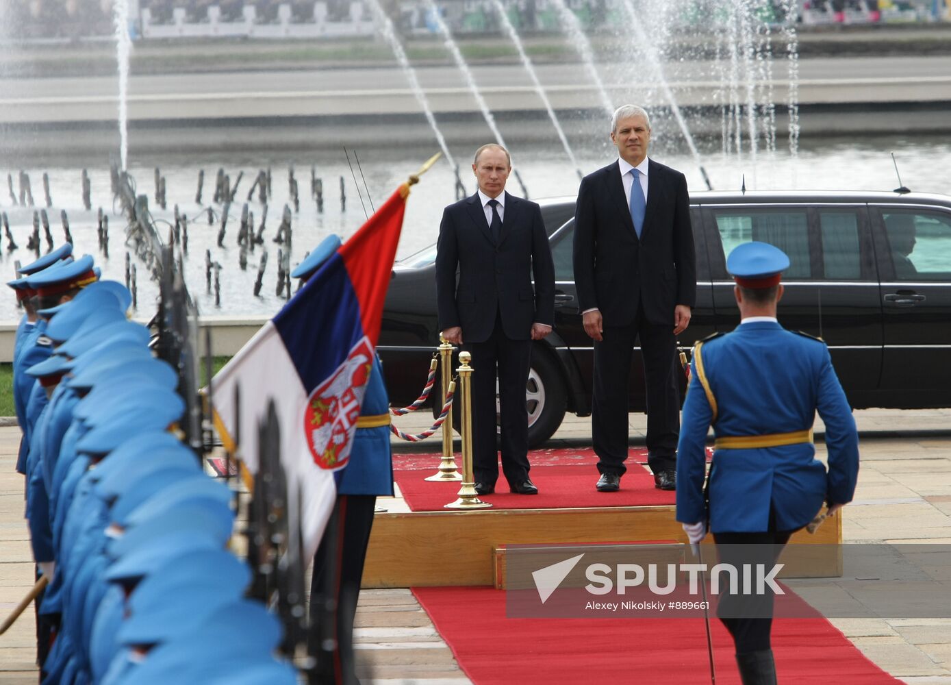 Vladimir Putin visits Serbia