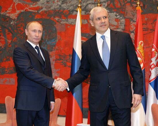 Vladimir Putin visits Serbia