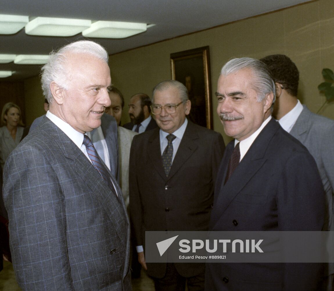 Eduard Shevardnadze and José Sarney