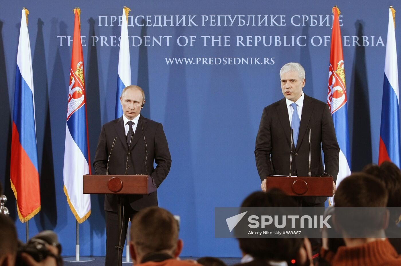 Vladimir Putin visits Serbia