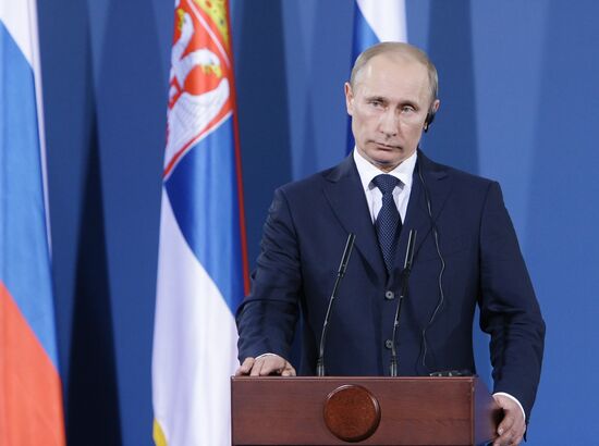 Vladimir Putin visits Serbia