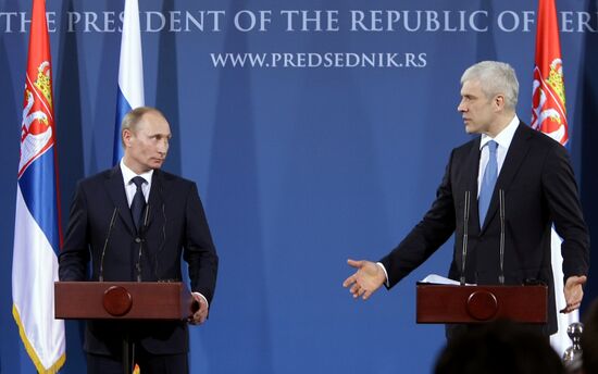 Vladimir Putin visits Serbia