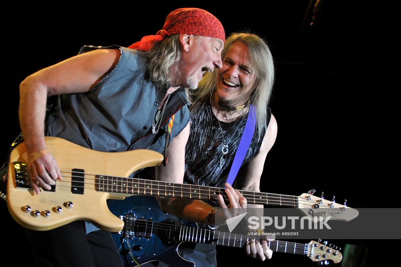 British hard rock band Deep Purple performs live in Moscow