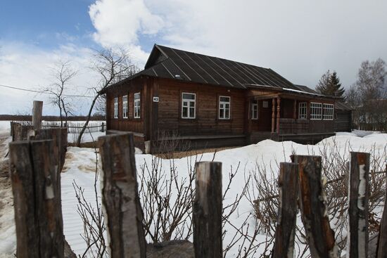 Yuri Gagarin house museum in Klushino village