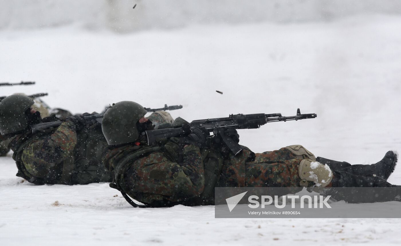 Anti-terrorist drills of Russia's Interior Force
