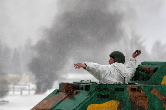 Anti-terrorist drills of Russia's Interior Force