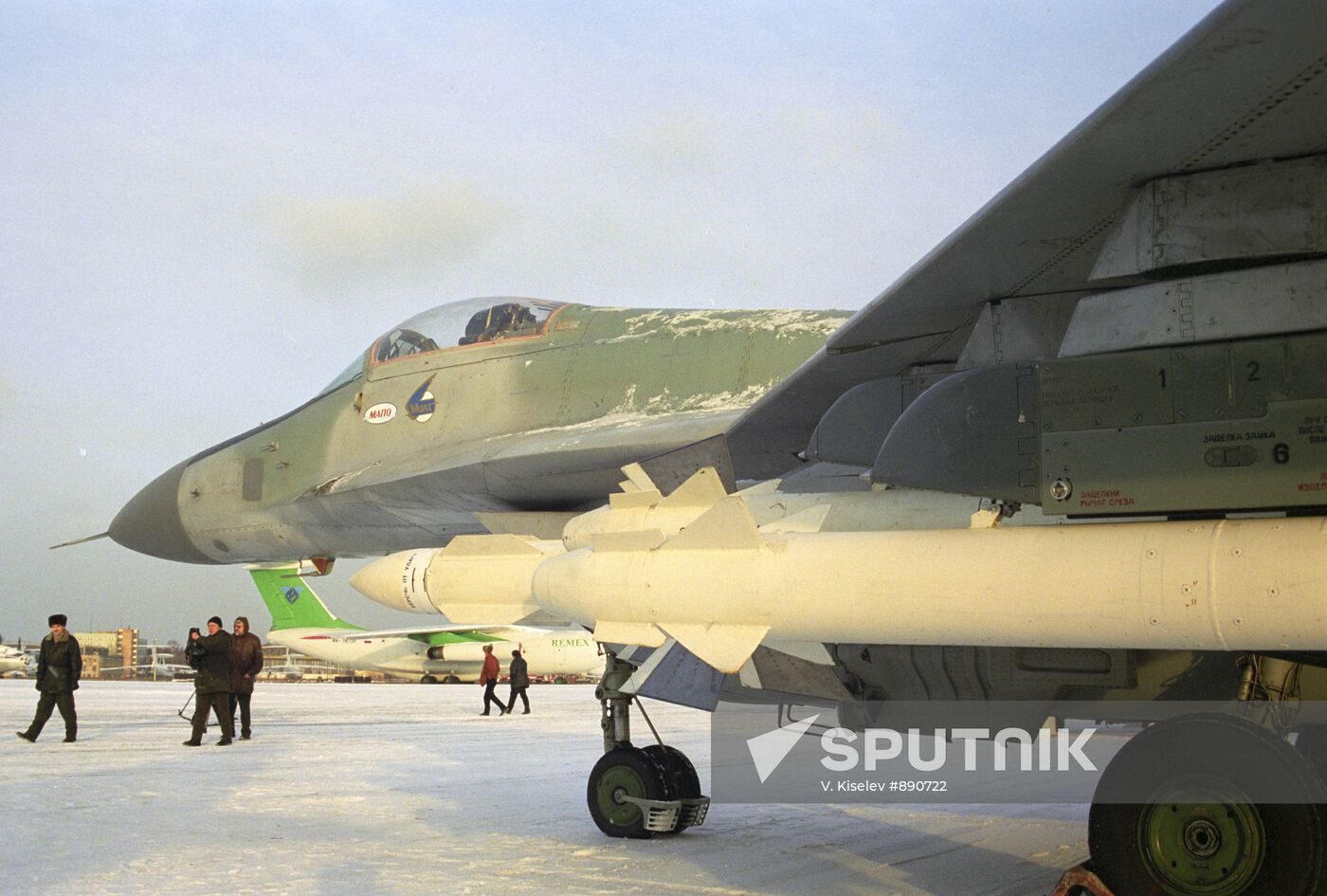 MiG 29 STM fighter jet at Zhukovsky aerodrome