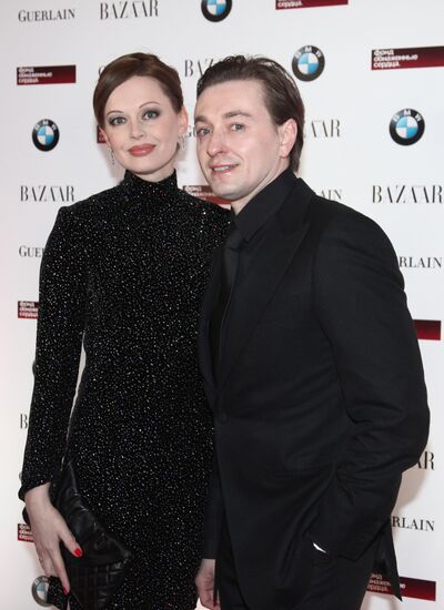 Sergei Bezrukov with wife Irina