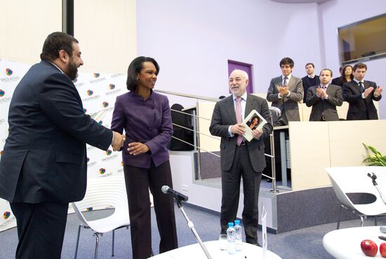 Condoleezza Rice visits Skolkovo innovation center