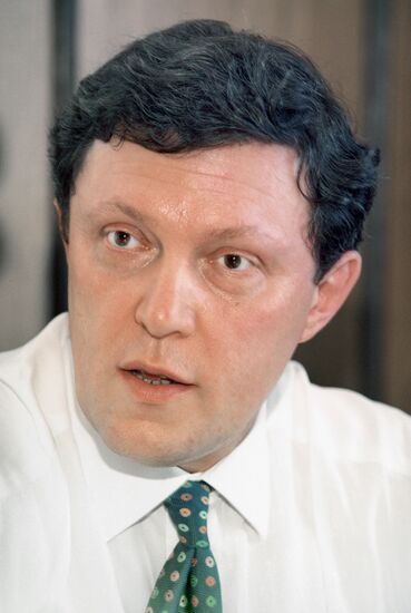Leader of Yabloko parliamentary party Georgy Yavlinksy