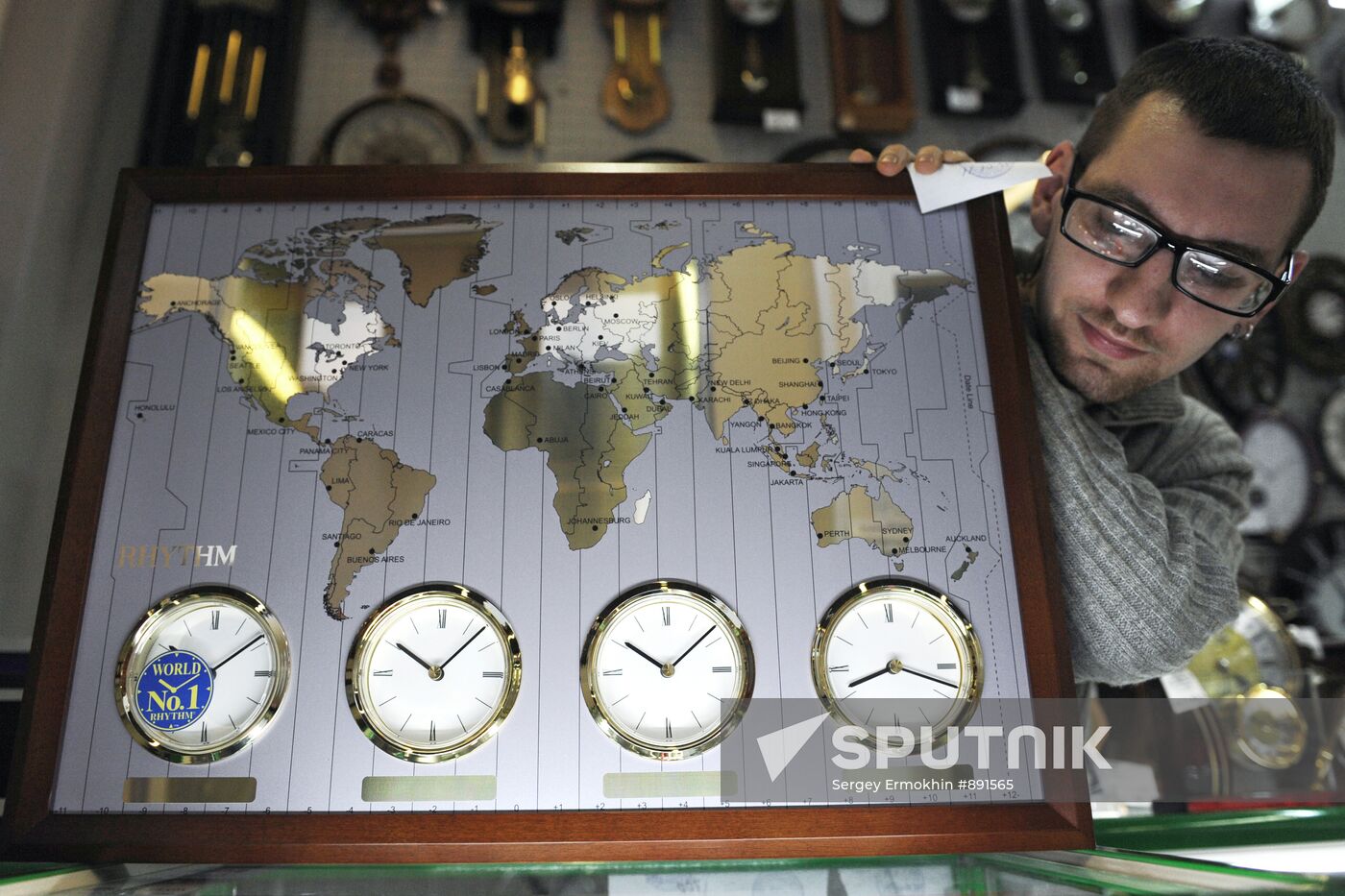 Clock store in St. Petersburg