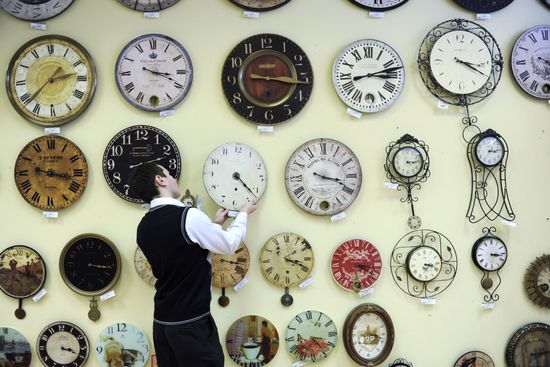Clock store in St. Petersburg