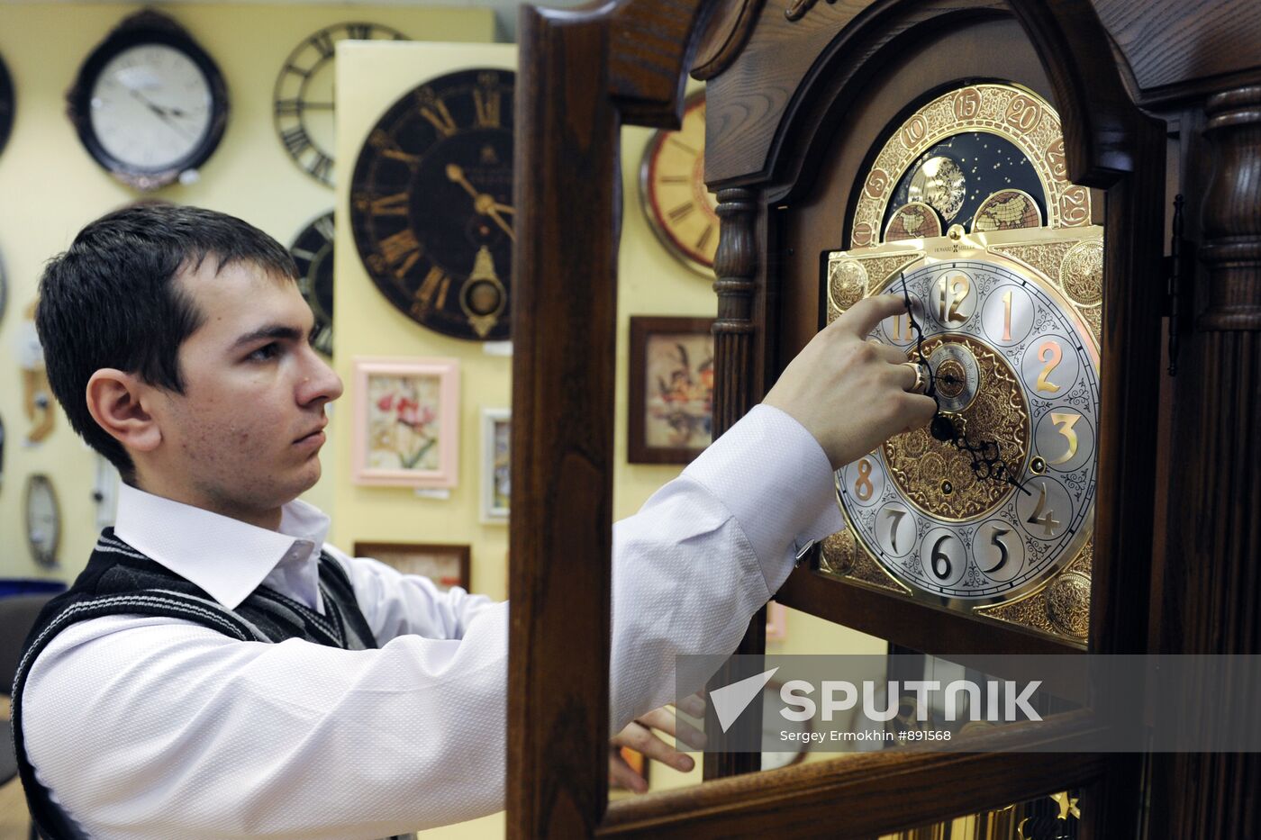 Clock store in St. Petersburg