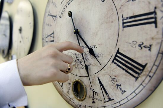 Clock store in St. Petersburg