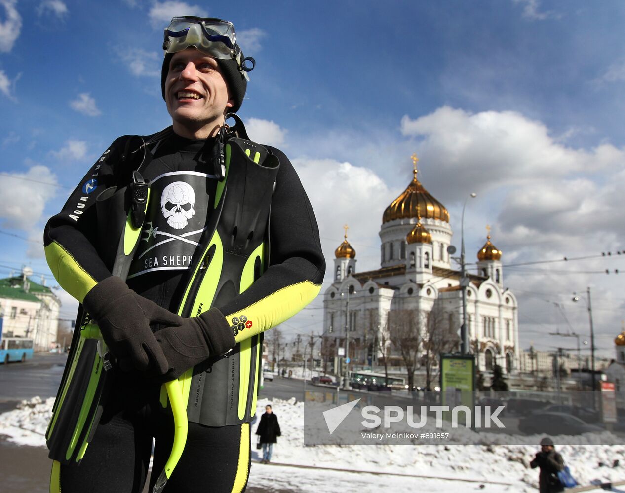 Rally of Moscow divers "Give us Egypt Back"