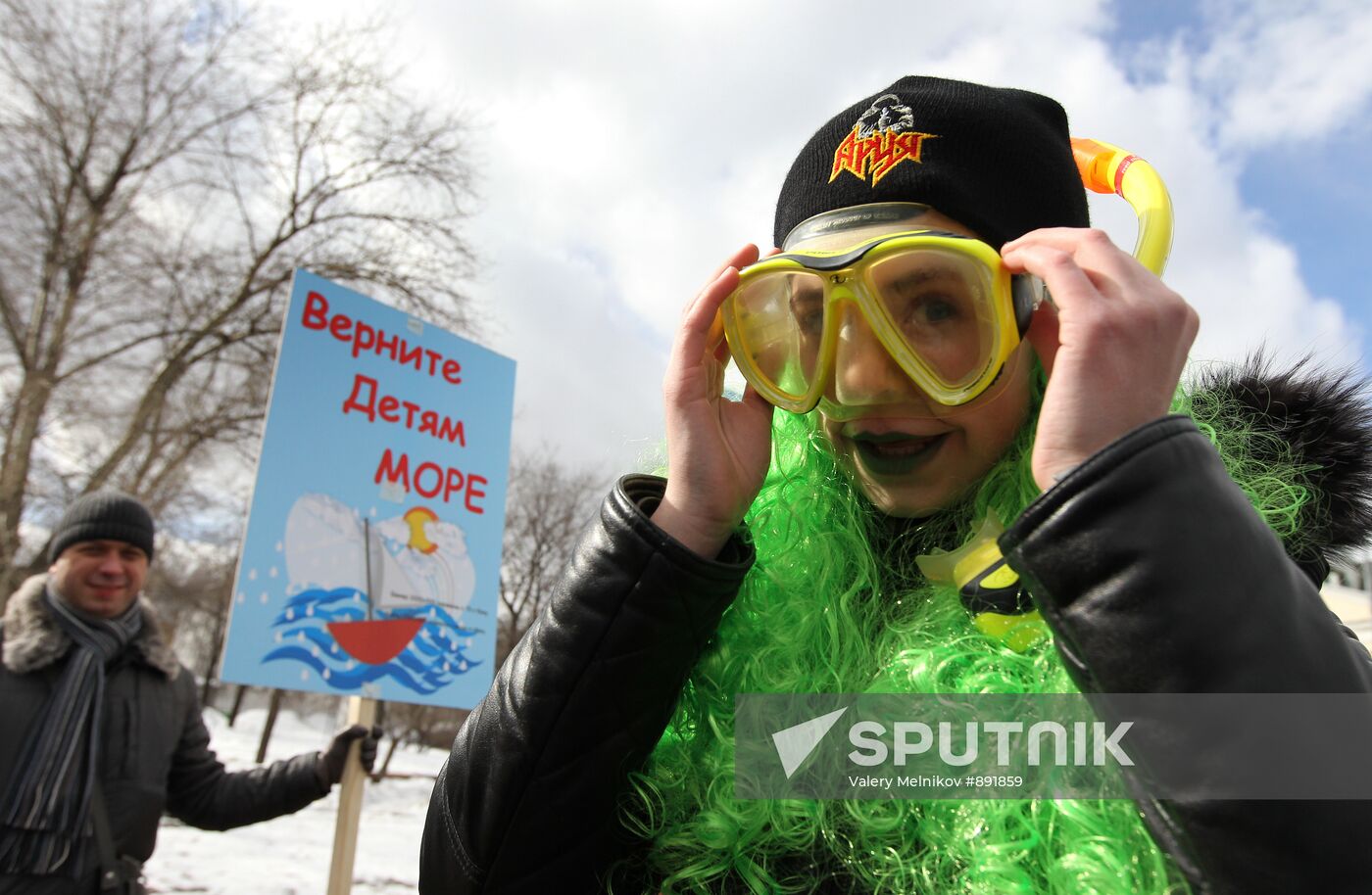 Rally of Moscow divers "Give us back Egypt"