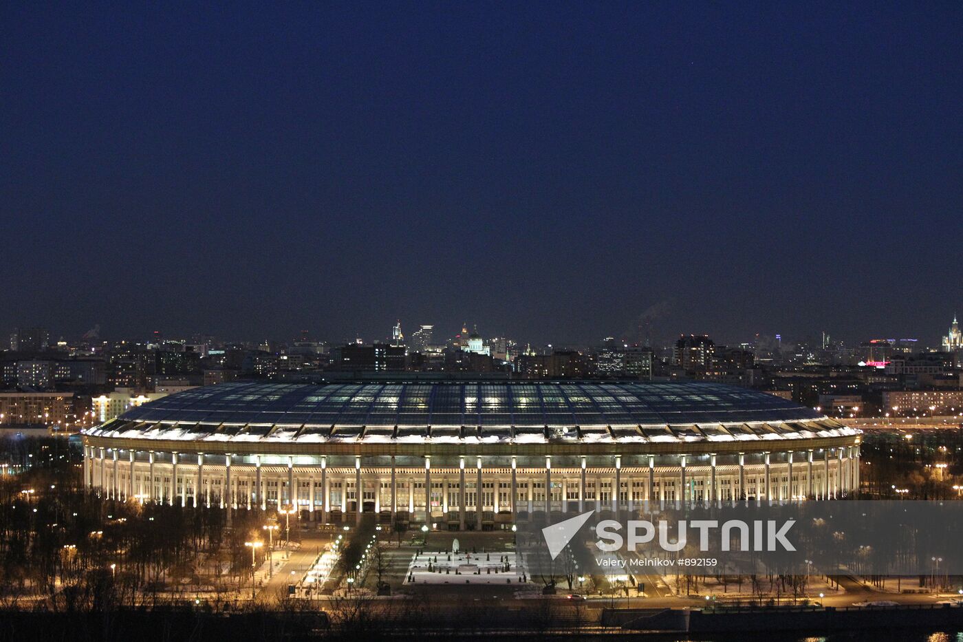 Grand Sports Arena "Luzhniki" with illumination