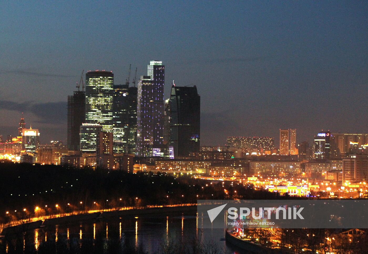 View of Moscow international business center "Moscow-City"