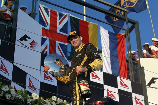 Vitaly Petrov finished third at Australian Grand Prix