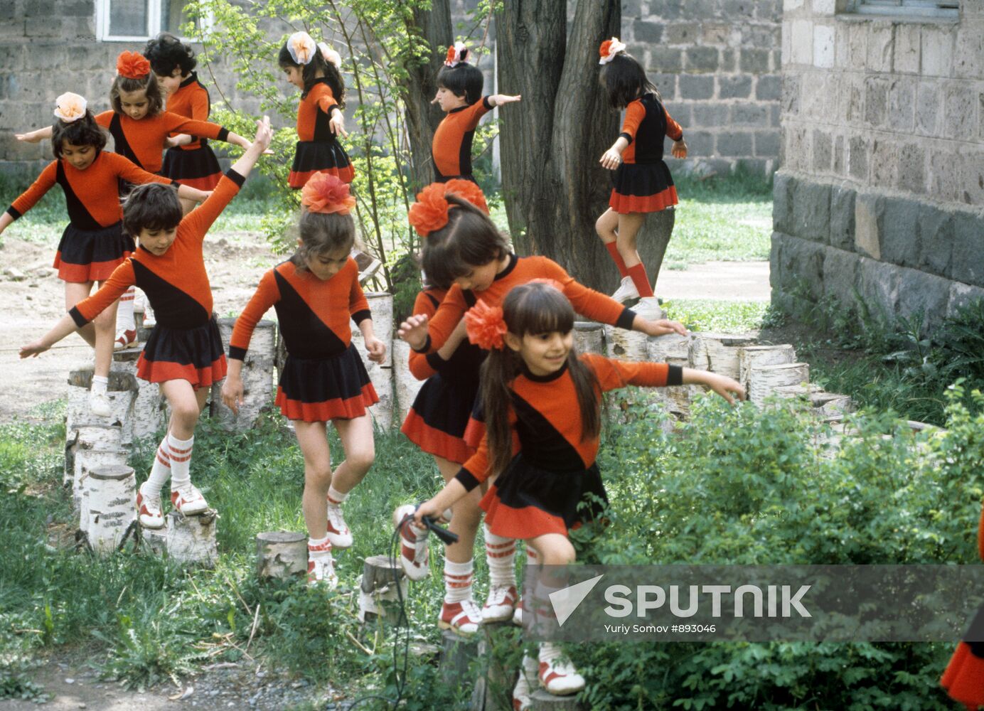 Children of a kindergarten in Leninakan