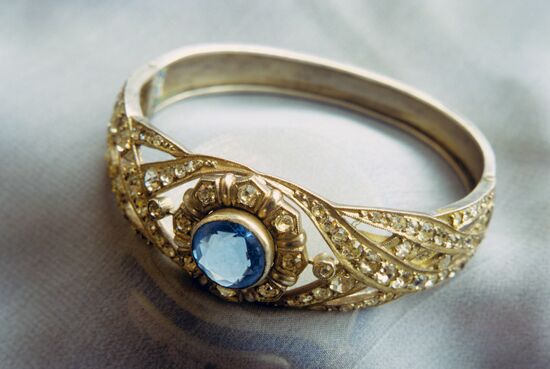 Bracelet made by students at Moscow Arts and Crafts School