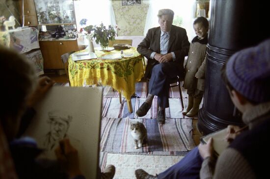 Poet and farmer Yevdokim Rusakov