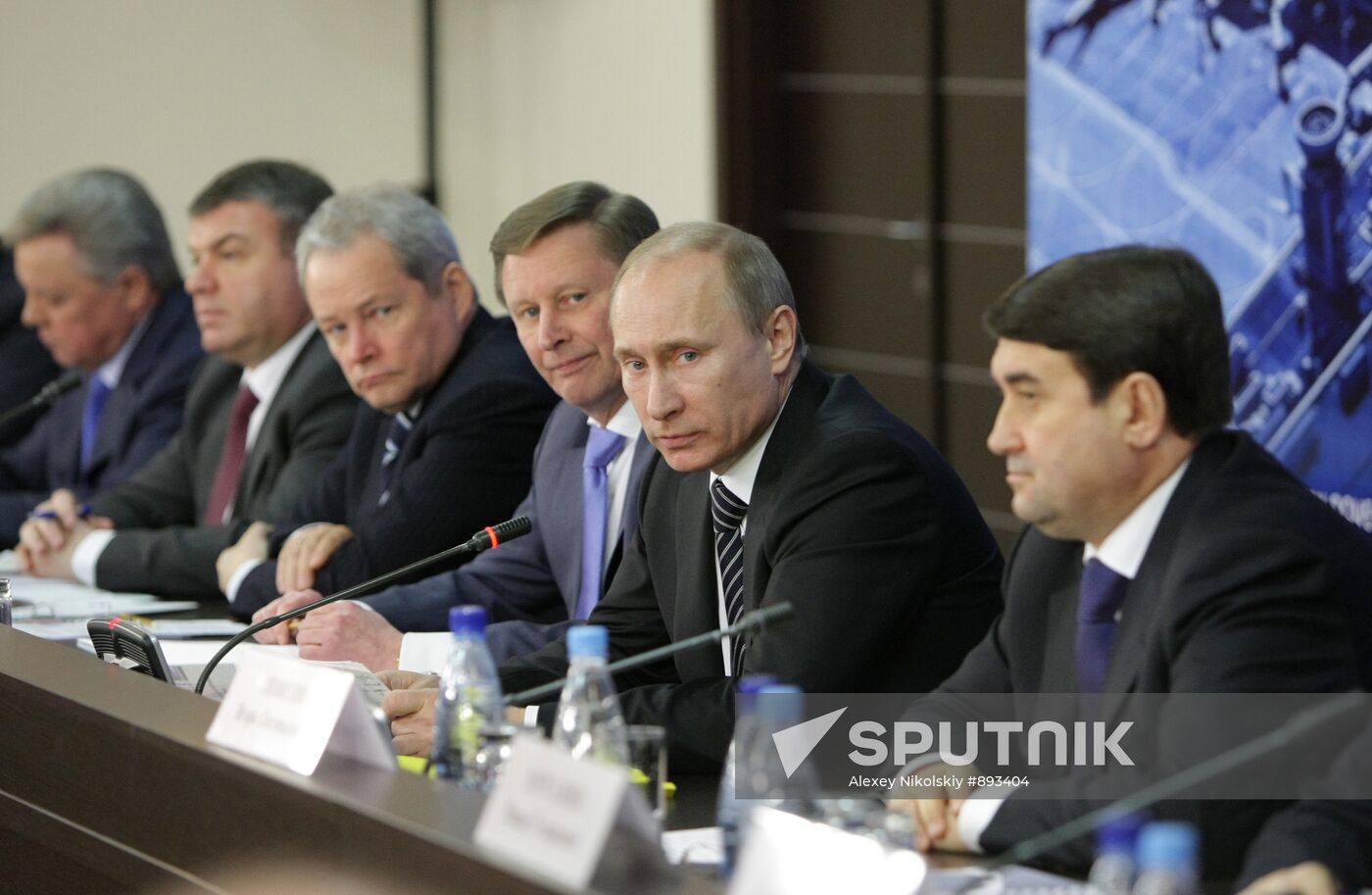 Vladimir Putin holds a meeting at Sheremetyevo airport