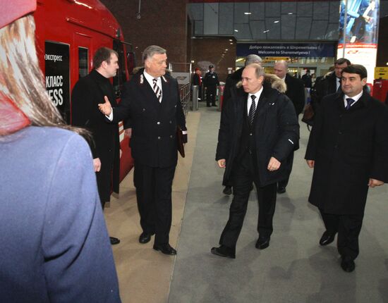 Vladimir Putin travels by air express from Sheremetyevo Airport
