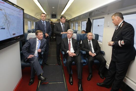 Vladimir Putin travels by air express from Sheremetyevo Airport