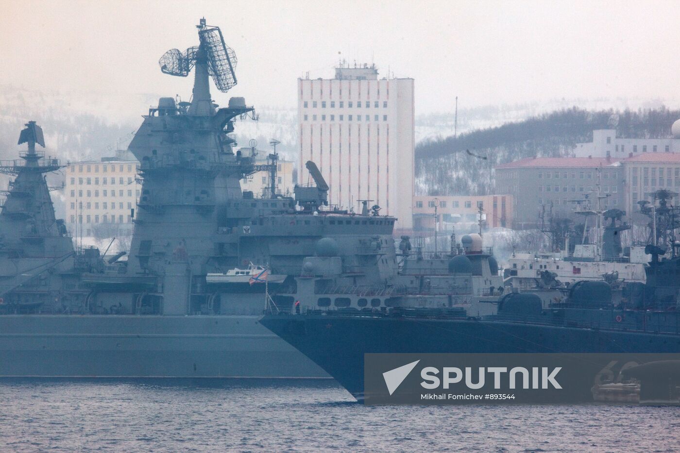 View of Severnomorsk and Kola Bay