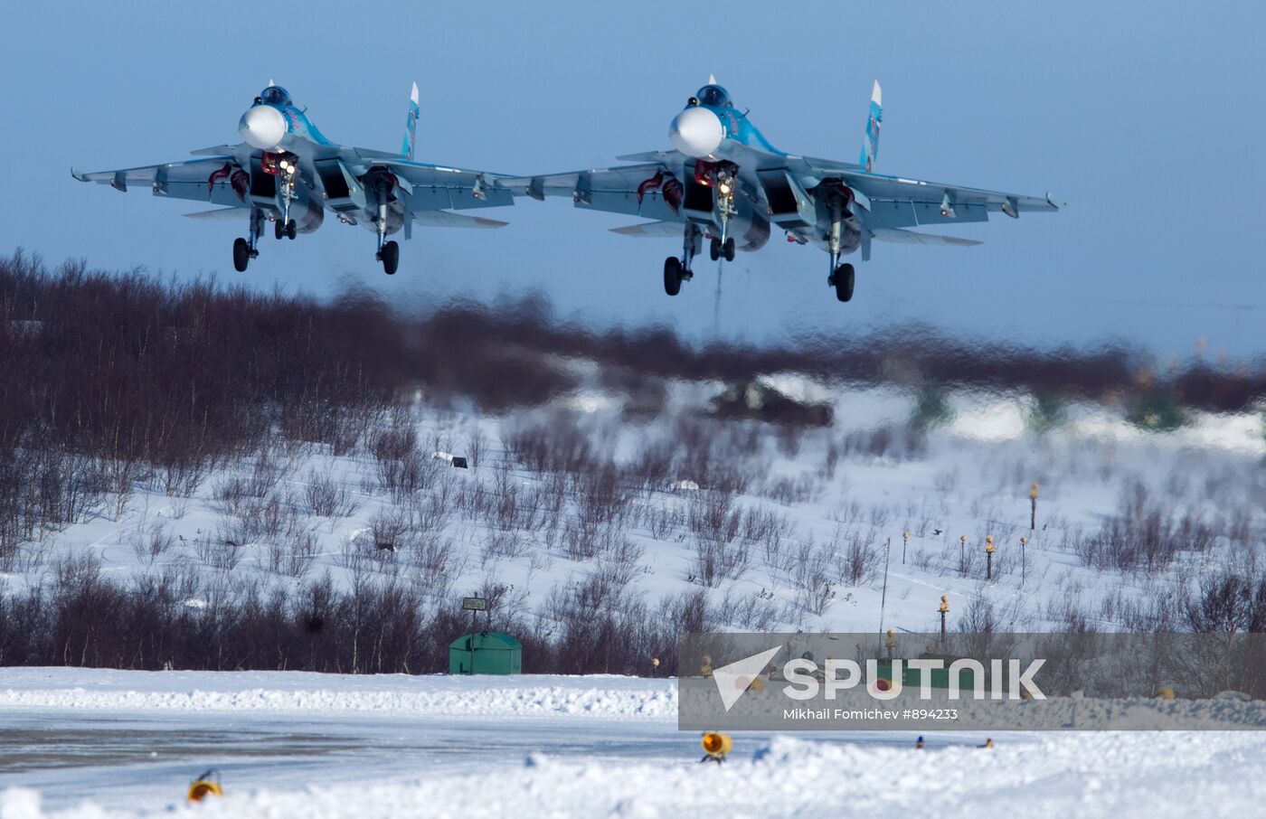 Training missions of Northern Fleet 279th fighter wing