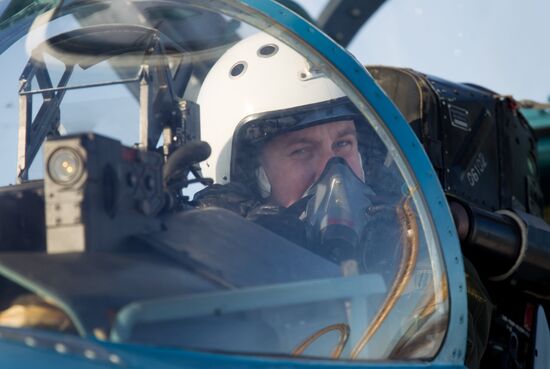 Training missions of Northern Fleet 279th fighter wing