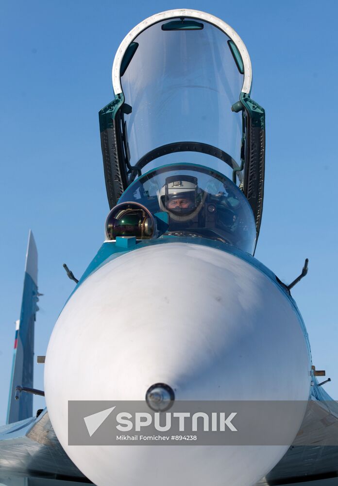 Training missions of Northern Fleet 279th fighter wing