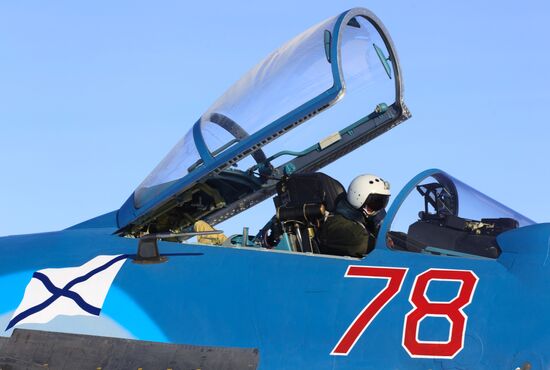 Training missions of Northern Fleet 279th fighter wing