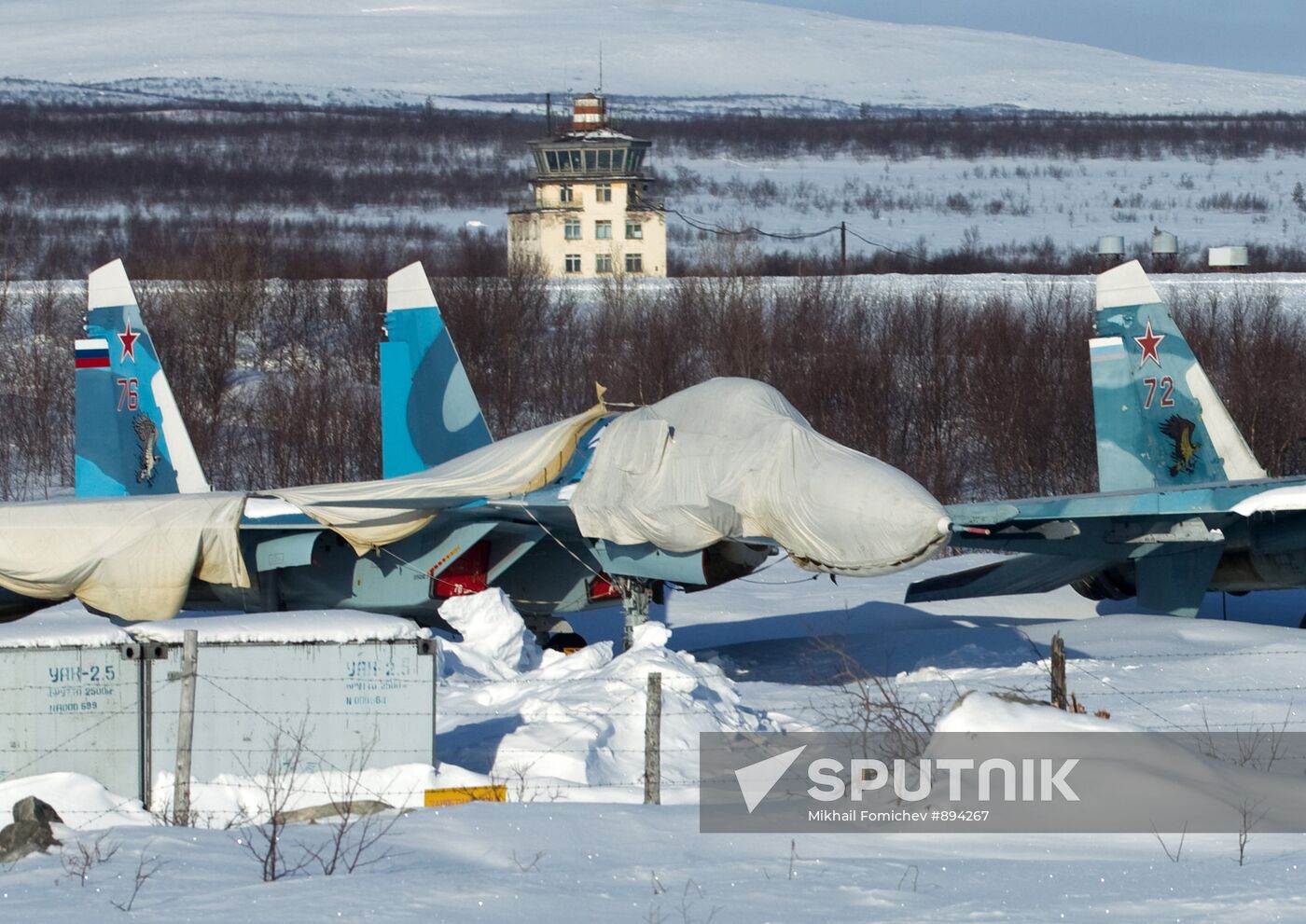 Training missions of Northern Fleet 279th fighter wing