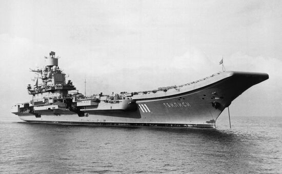 The Tbilisi aircraft carrier