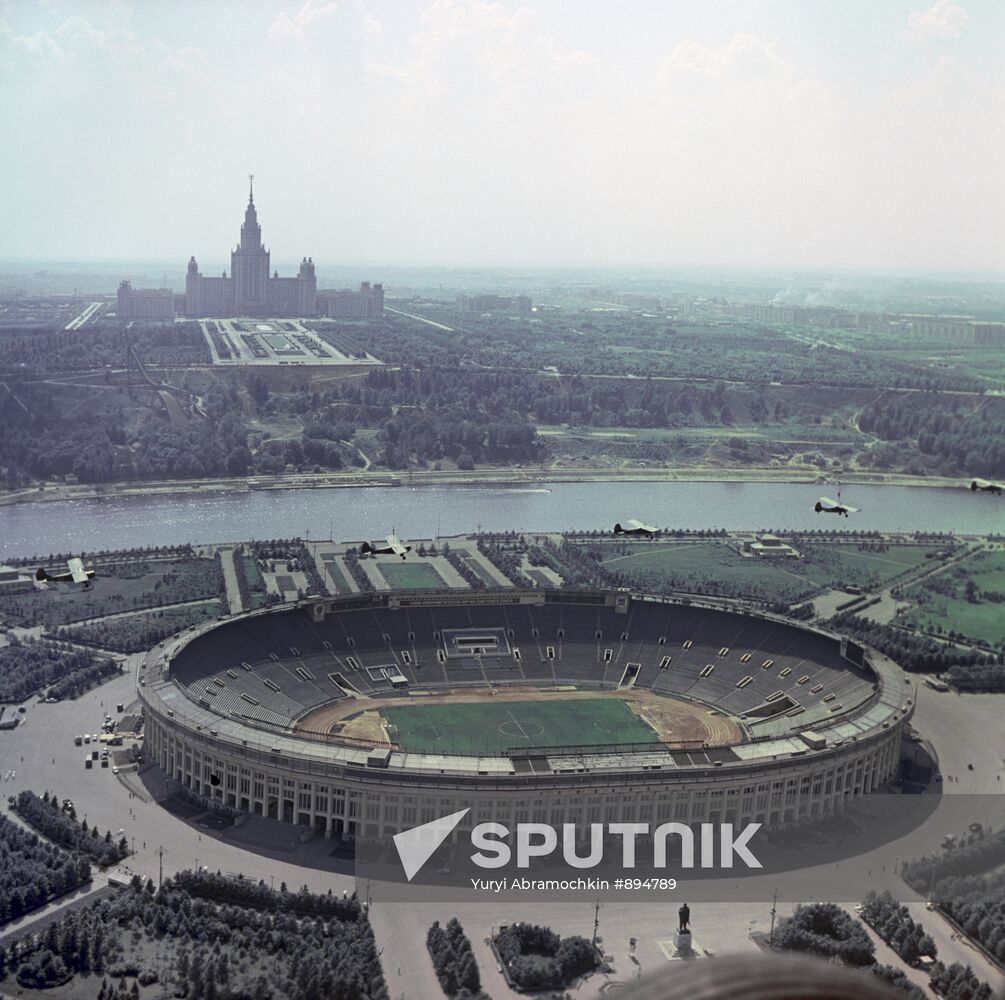 The Luzhniki Stadium in Moscow